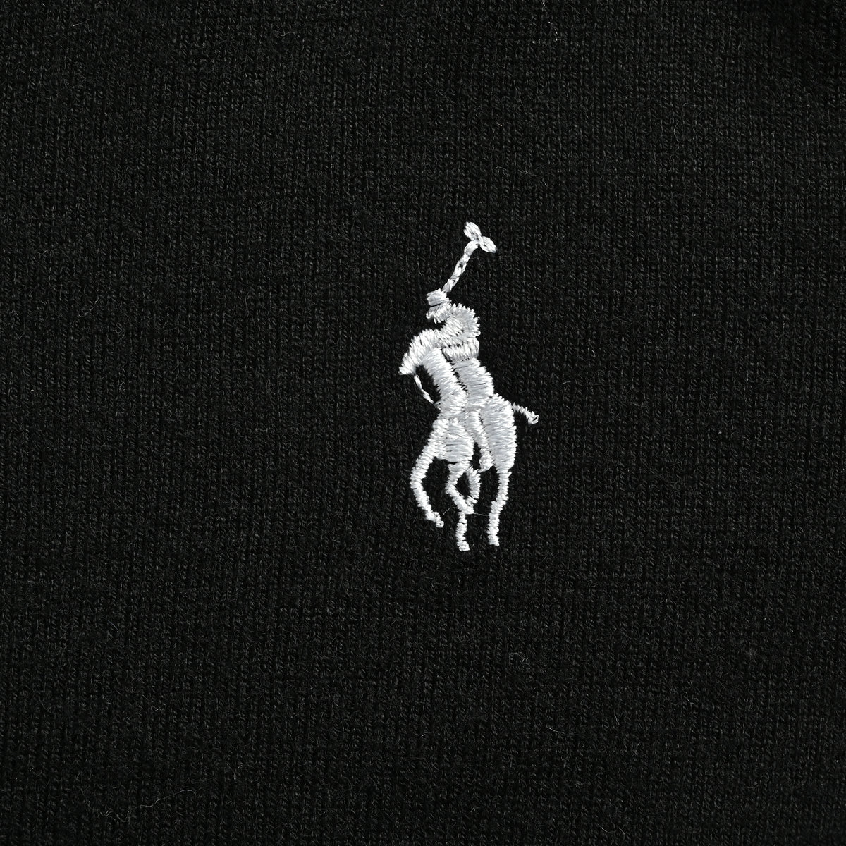 Ralph Lauren Polo Pony Embroidered Wool-Cotton Blend Crewneck Cardigan – Black – Women’s211971871-005