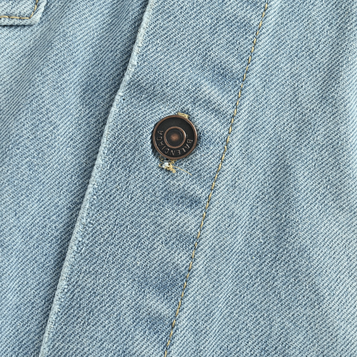 Balenciaga Light-Blue Washed Denim Overshirt – Unisex  R5200819