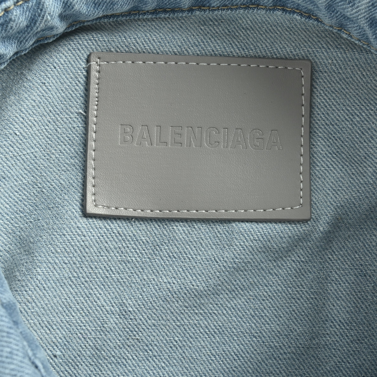 Balenciaga Light-Blue Washed Denim Overshirt – Unisex  R5200819