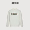 Gucci FW26 Retro Lettering Crewneck Sweatshirt – Off-White – Unisex804231-XJGV3-9214
