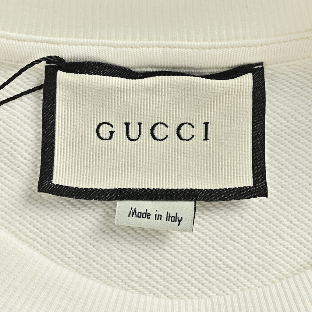 Gucci FW26 Retro Lettering Crewneck Sweatshirt – Off-White – Unisex804231-XJGV3-9214