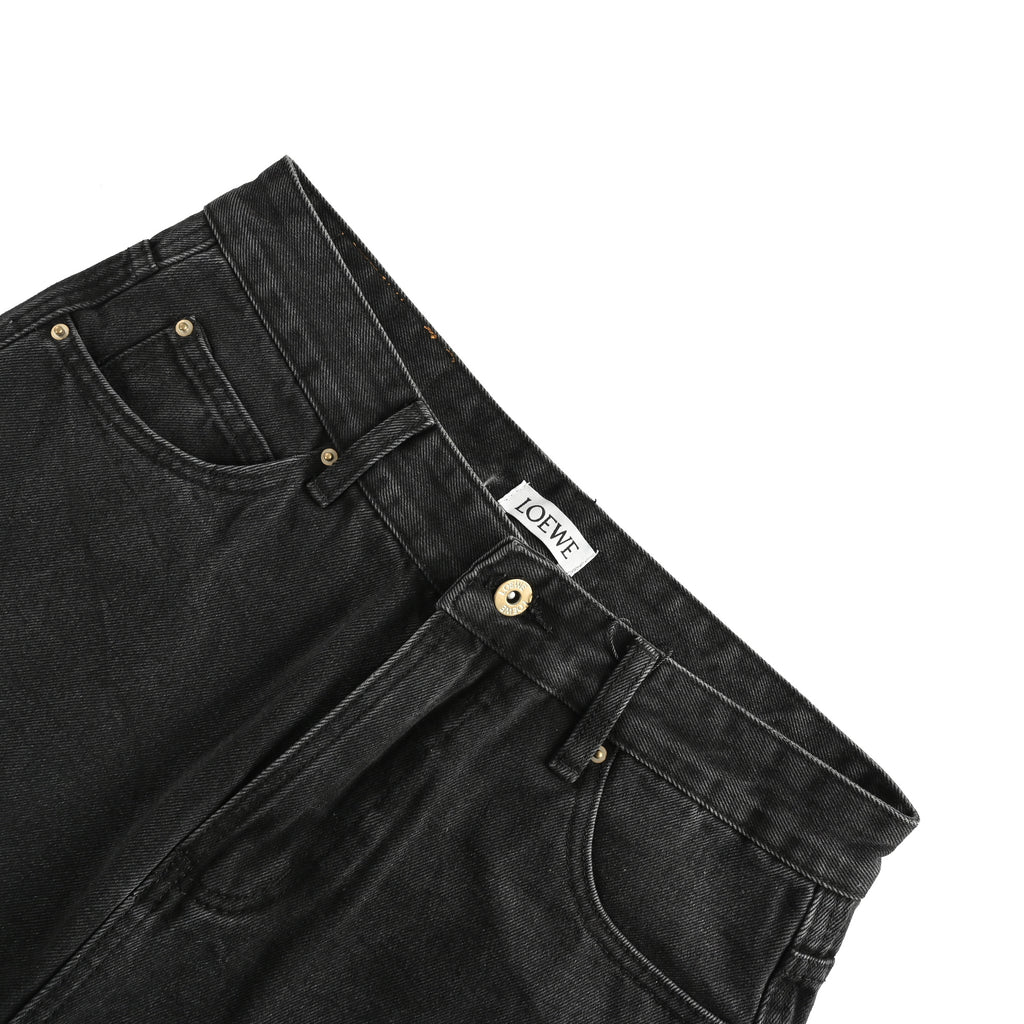 Loewe Anagram Japanese Selvedge Denim Jeans – Black – Unisex  R5200823-BLK