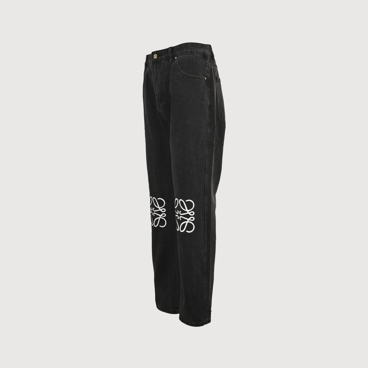 Loewe Anagram Japanese Selvedge Denim Jeans – Black – Unisex  R5200823-BLK