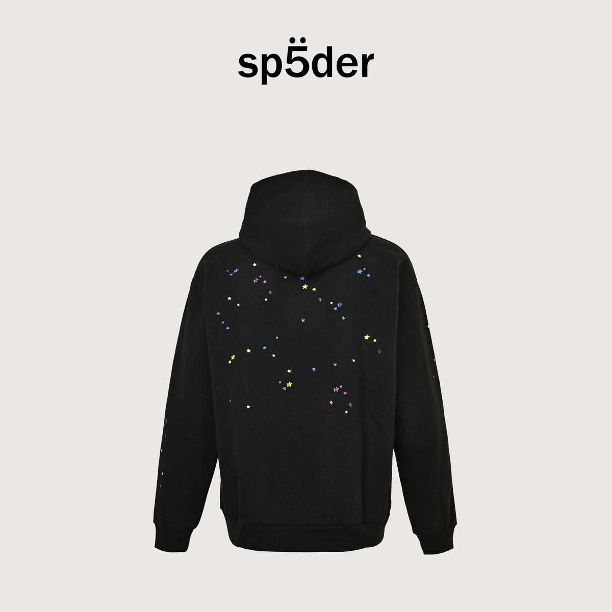 SP5DER Logo Letter Puff Print Hoodie – Black – Unisex SP5-XHDS-0054
