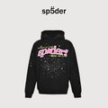 SP5DER Logo Letter Puff Print Hoodie – Black – Unisex SP5-XHDS-0054