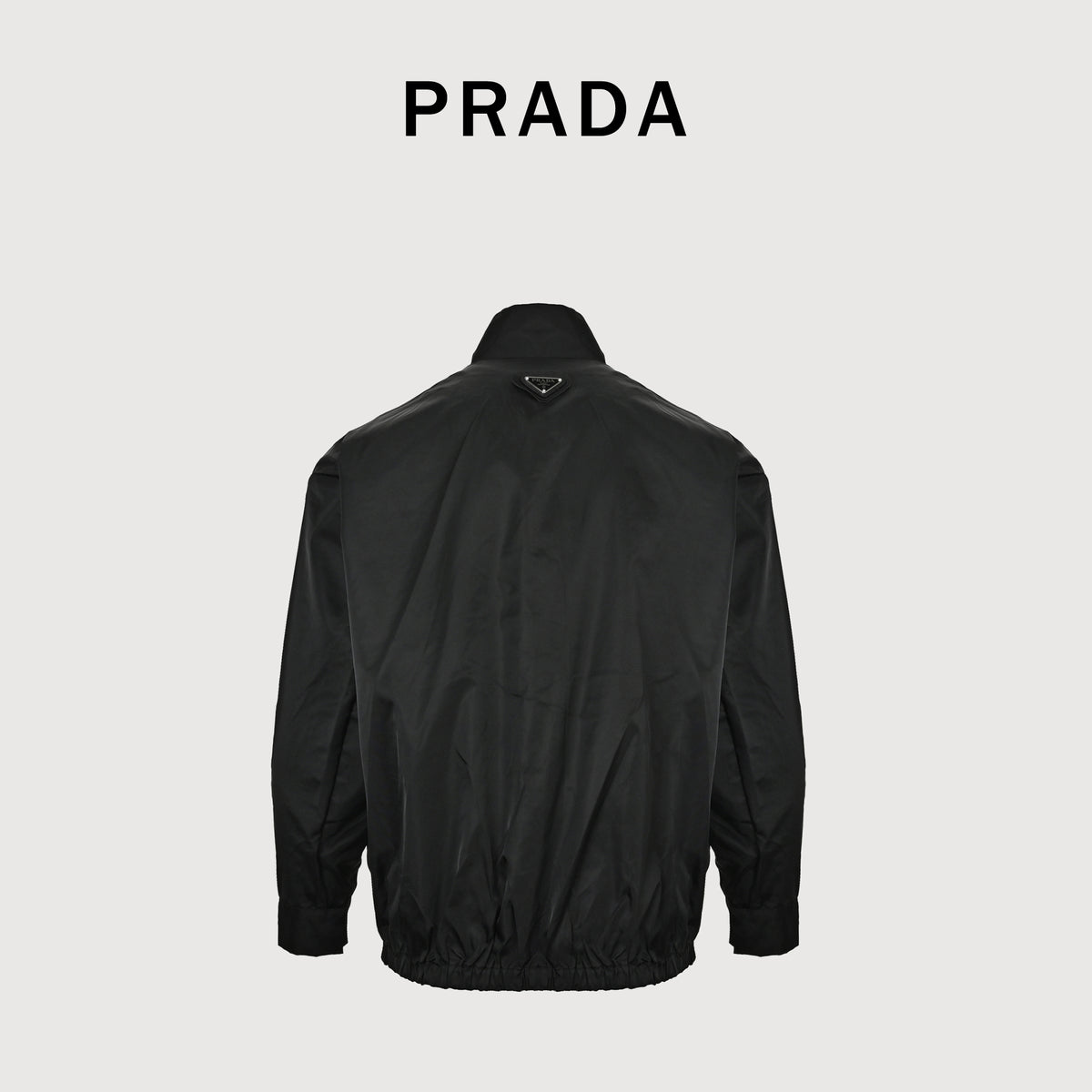 Prada Back Triangle-Logo High-Collar Jacket – Black – Men’sYS8400911