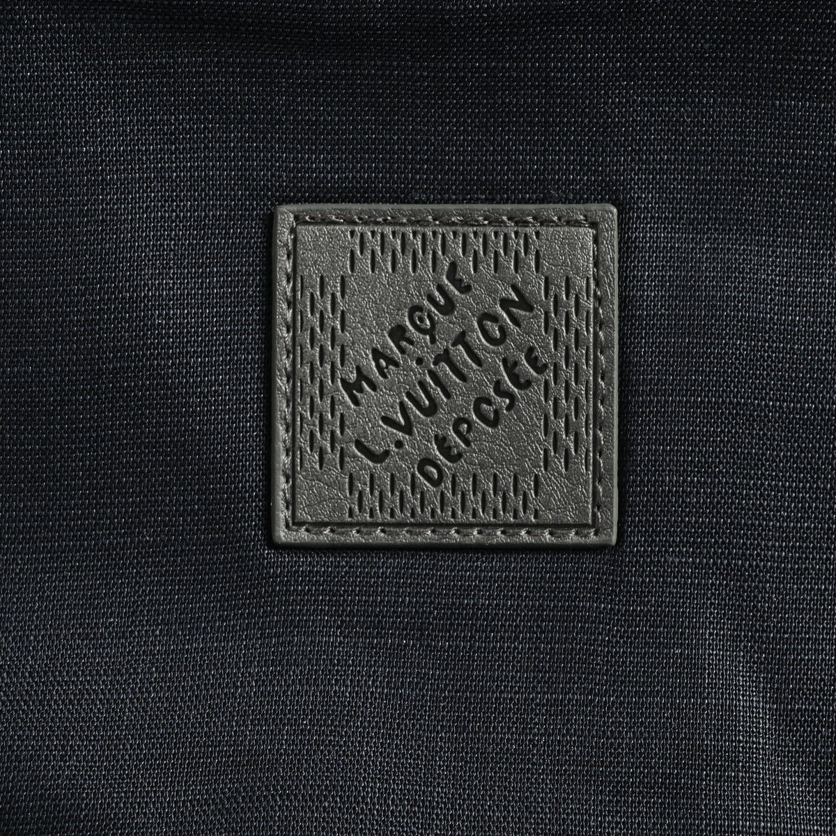 Louis Vuitton FW26 Damier Leather-Pocket Linen-Blend Slub-Weave Zip Jacket – Black 1AK6G3
