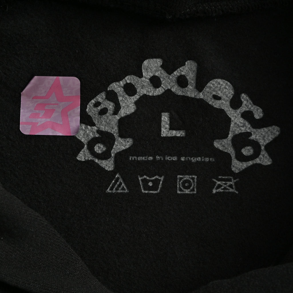 SP5DER Spider-Web ‘I ♥ Sp5der’ Puff Print Hoodie – Black – Unisex SP5LOVEBLKHD