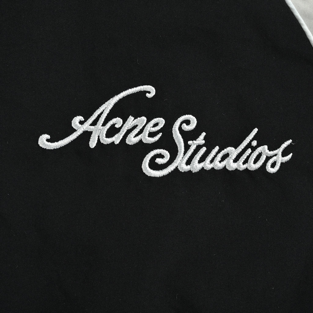 Acne Studios SS26 Technical Logo Jacket – Black/White Contrast Piping – Men’sB90870-900