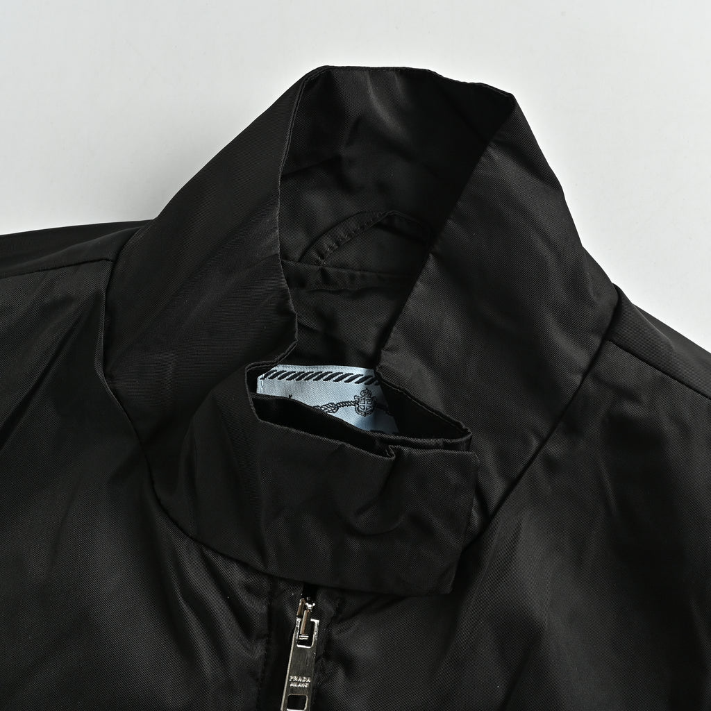 Prada Back Triangle-Logo High-Collar Jacket – Black – Men’sYS8400911