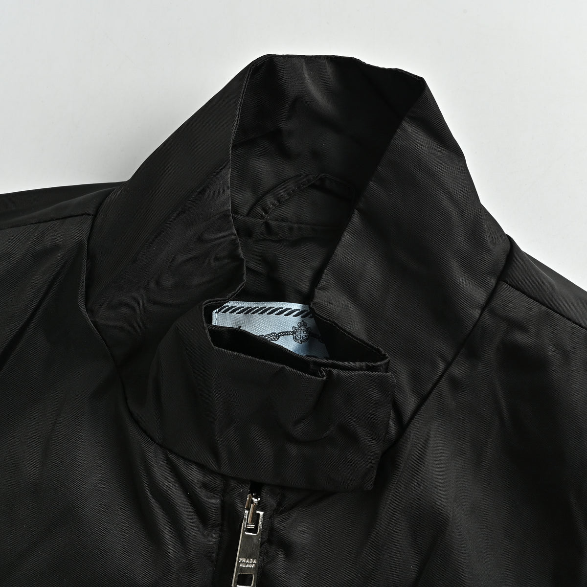 Prada Back Triangle-Logo High-Collar Jacket – Black – Men’sYS8400911