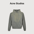 Acne Studios SS26 Mid-Summer Capsule Acid-Wash Spray-Distressed Zip Hoodie – Sage GreenCI0218-BHR