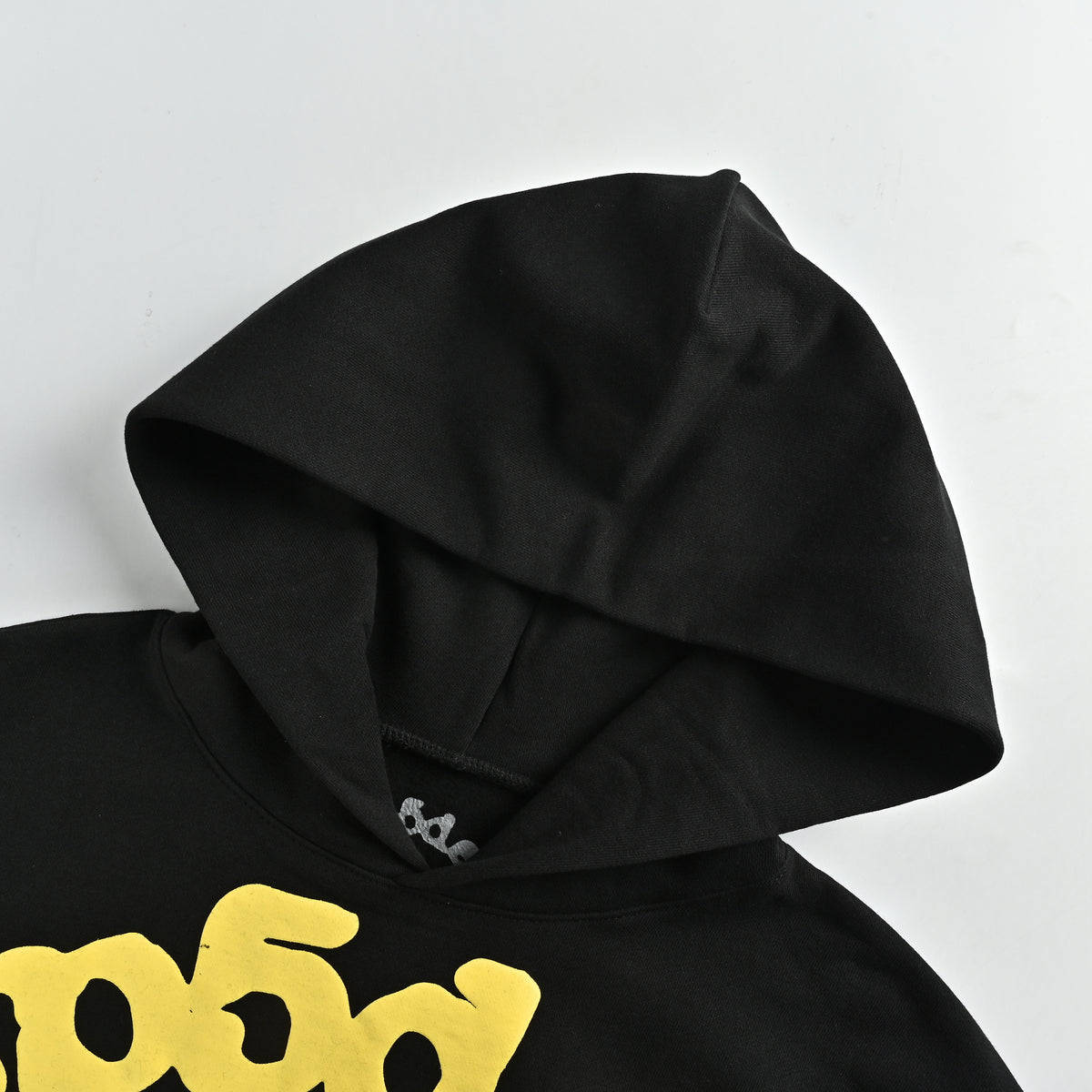 SP5DER Yellow Star Puff Print Hoodie – Black – Unisex HH5200904