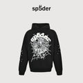 SP5DER Spider-Web Puff Print Hoodie – Black – Unisex SP5-OGWBLK-HD