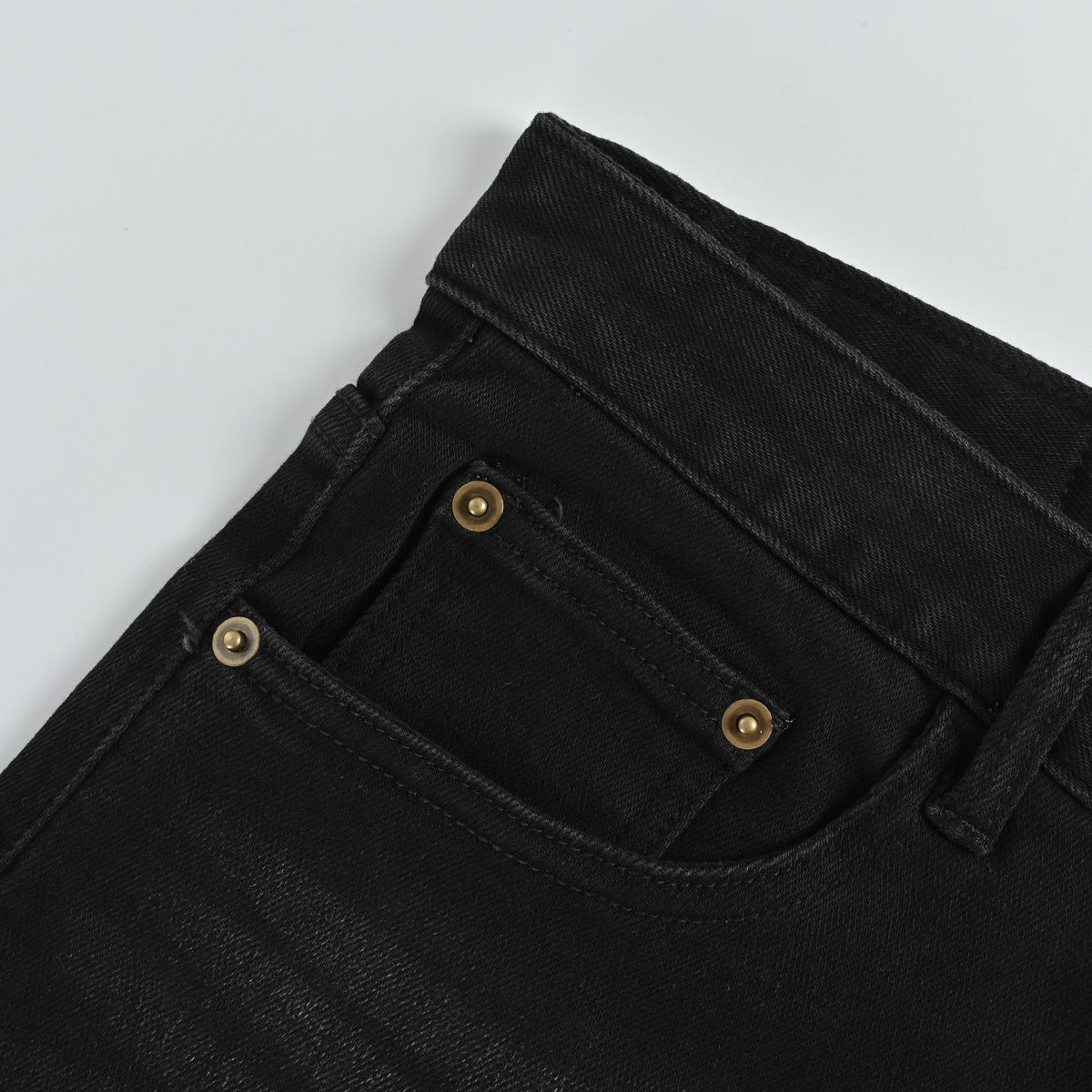 Miu Miu Japanese Selvedge Slim Straight Denim Jeans – Black – Unisex XM5201115-BLK