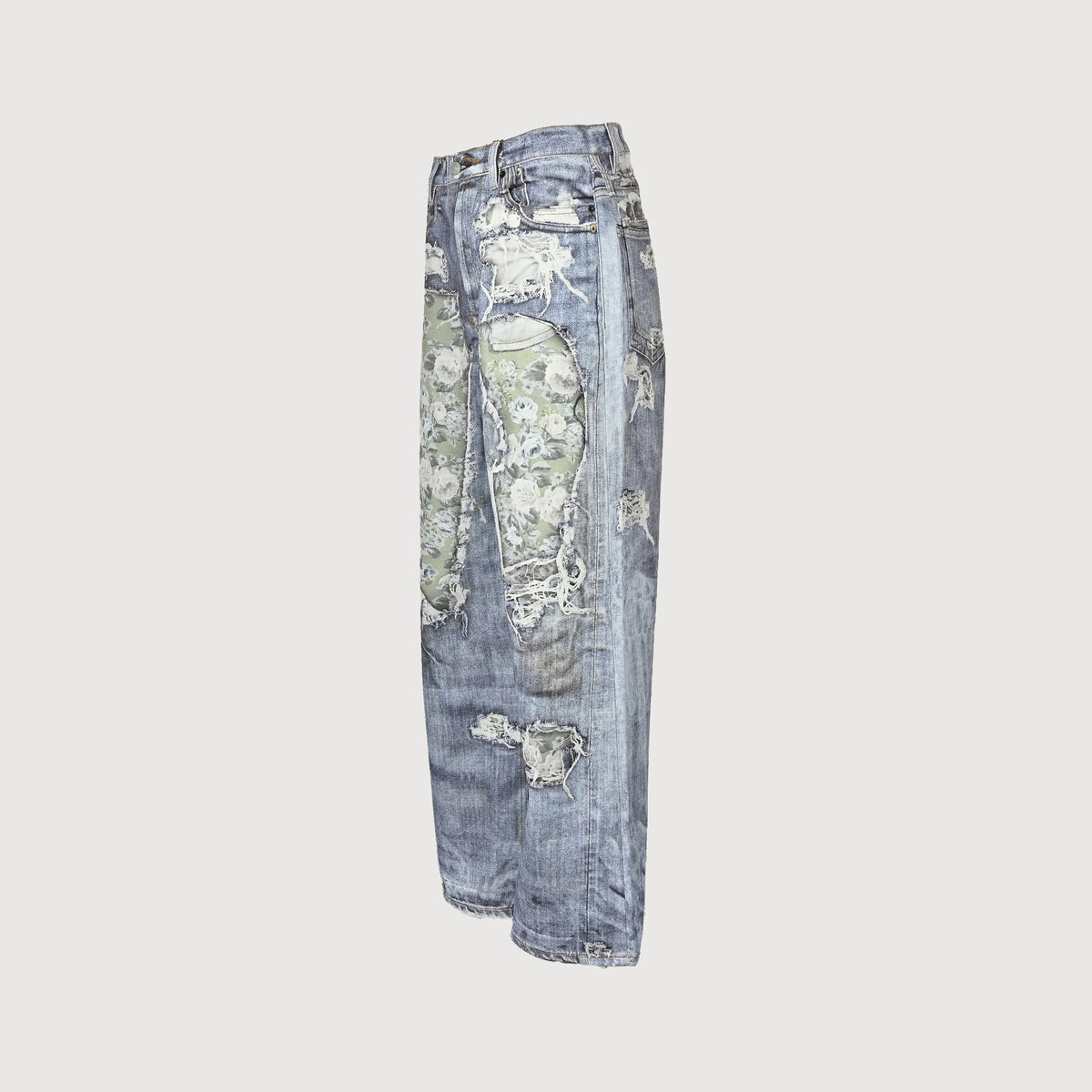 Acne Studios 3D Digital Floral Print Wide-Leg Denim Jeans – Unisex NP5800524