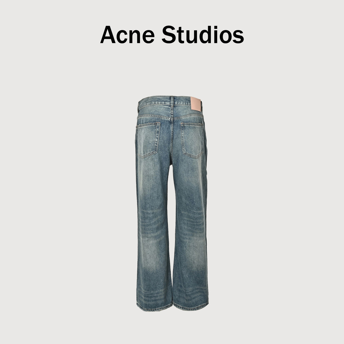 Acne Studios Vintage Distressed Ripped Wide-Leg Denim Jeans – Unisex NP56000615