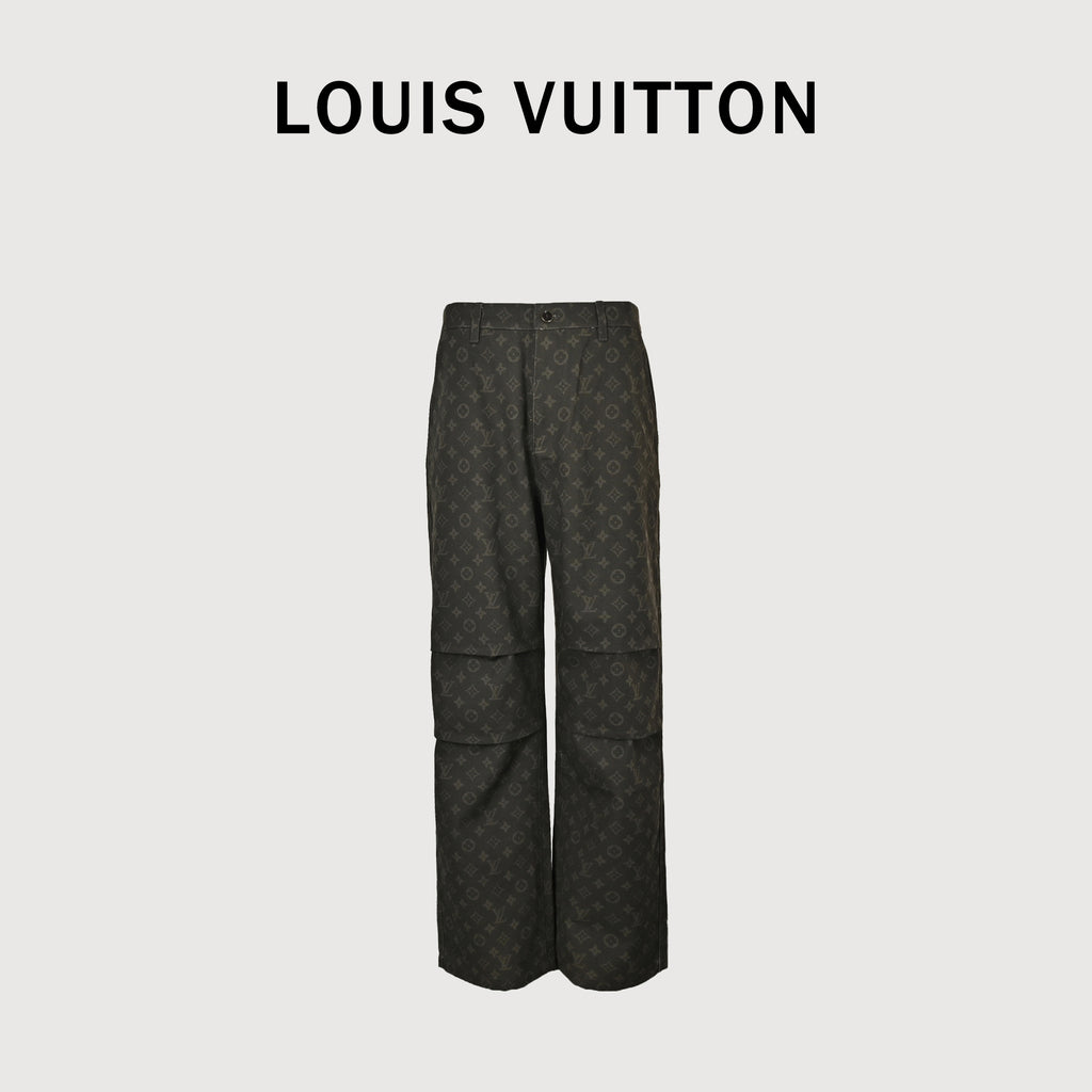 Louis Vuitton LV Monogram Full-Coverage Wax-Finish Denim Trousers – Black – Unisex NP6200911