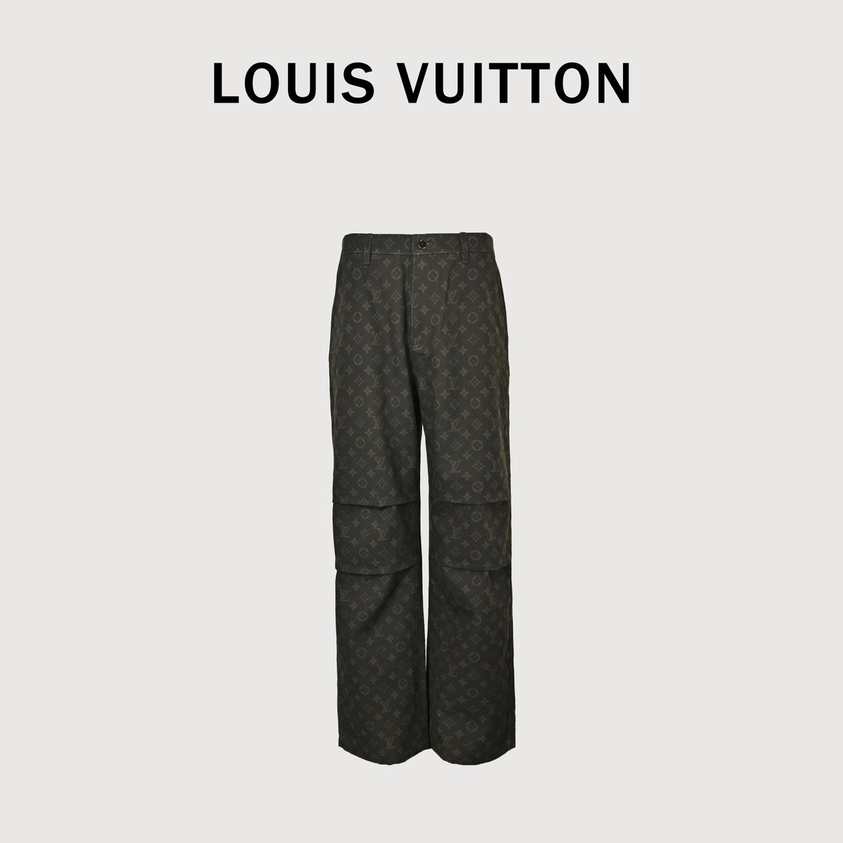 Louis Vuitton LV Monogram Full-Coverage Wax-Finish Denim Trousers – Black – Unisex NP6200911