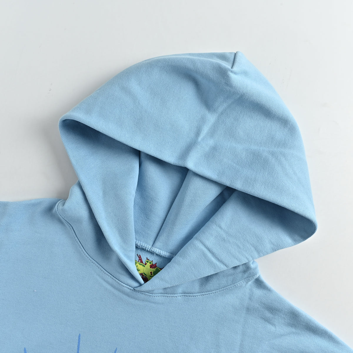 SP5DER Spider-Web Puff Print Hoodie – Sky Blue – Unisex SP5-XHDS-0058