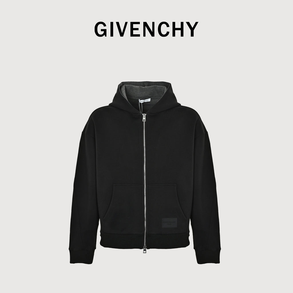Givenchy FW25 Couture-Stitch Zip Hoodie – Black – Men’s BMJ0P53YSY-930