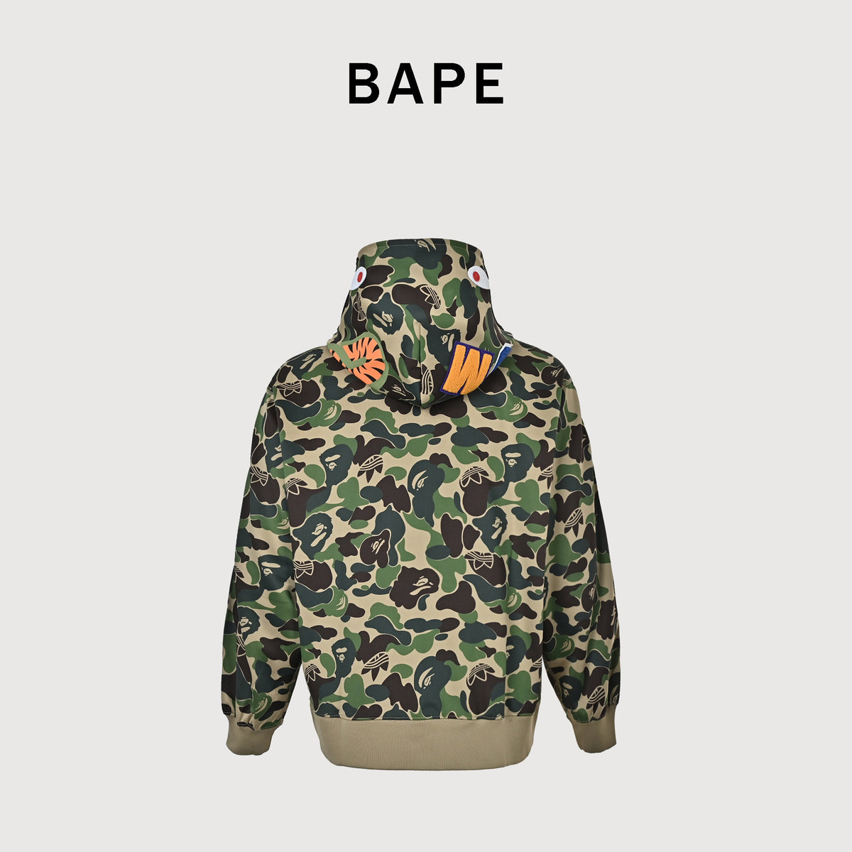 Adidas Originals × BAPE Shark Track Hoodie Jacket – ABC Camo Green KF4916