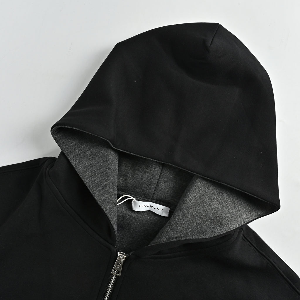 Givenchy FW25 Couture-Stitch Zip Hoodie – Black – Men’s BMJ0P53YSY-930
