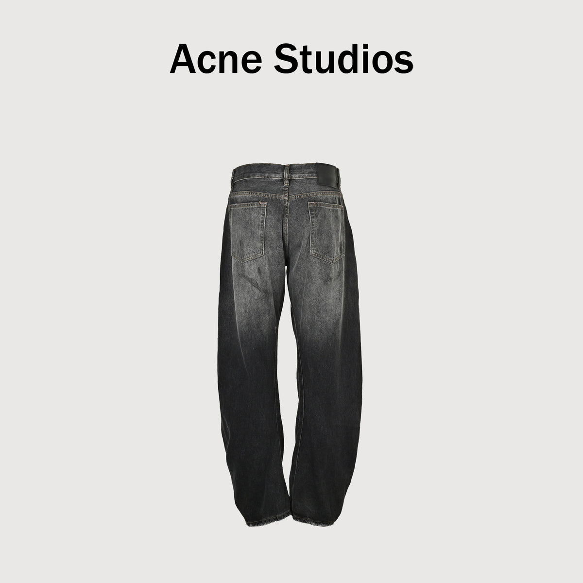 Acne Studios Paint-Spray Ink-Splash Distressed Wide-Leg Denim Jeans – Unisex NP5800415