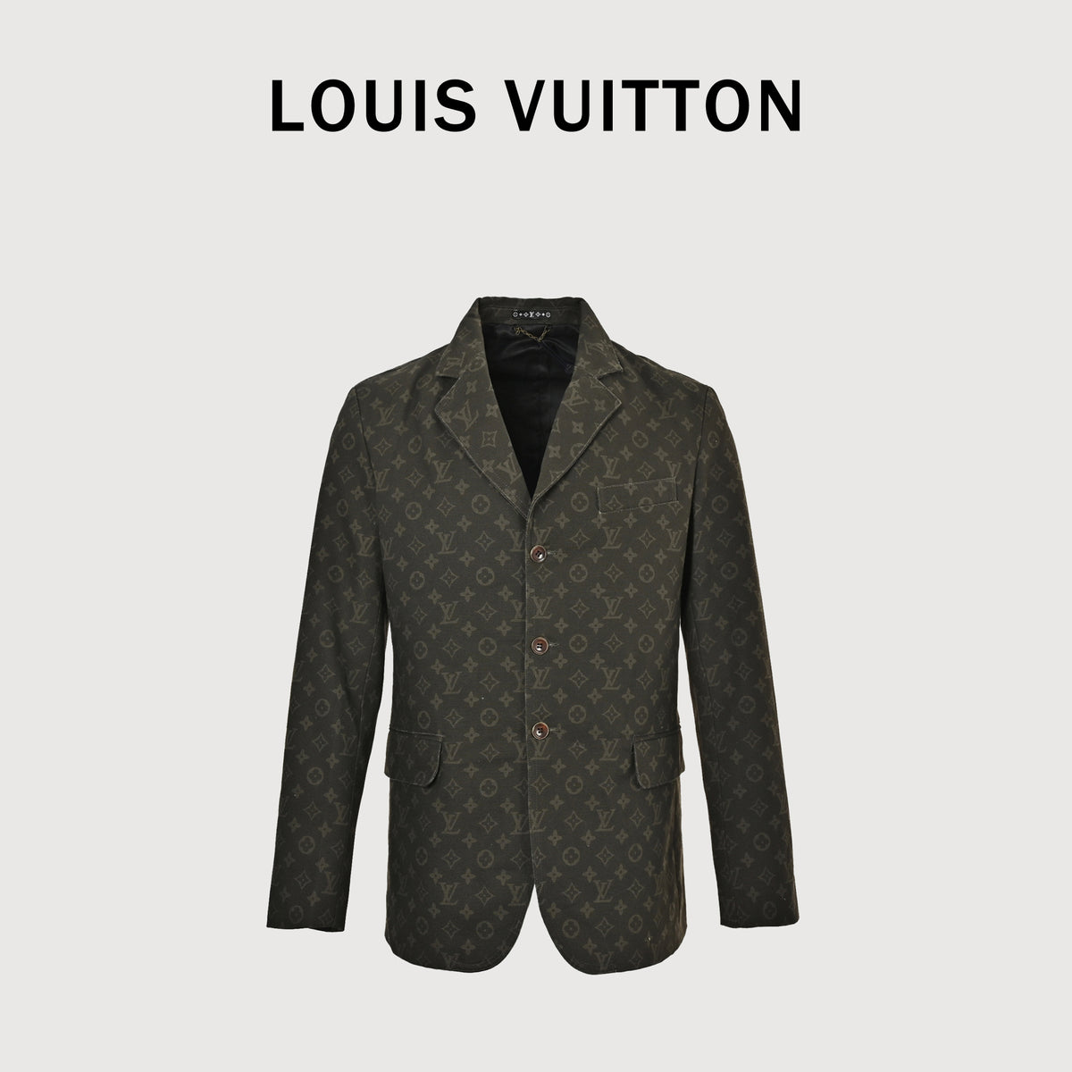 Louis Vuitton LV Monogram Full-Coverage Wax-Finish Denim Suit Jacket – Black – Unisex NP8000911