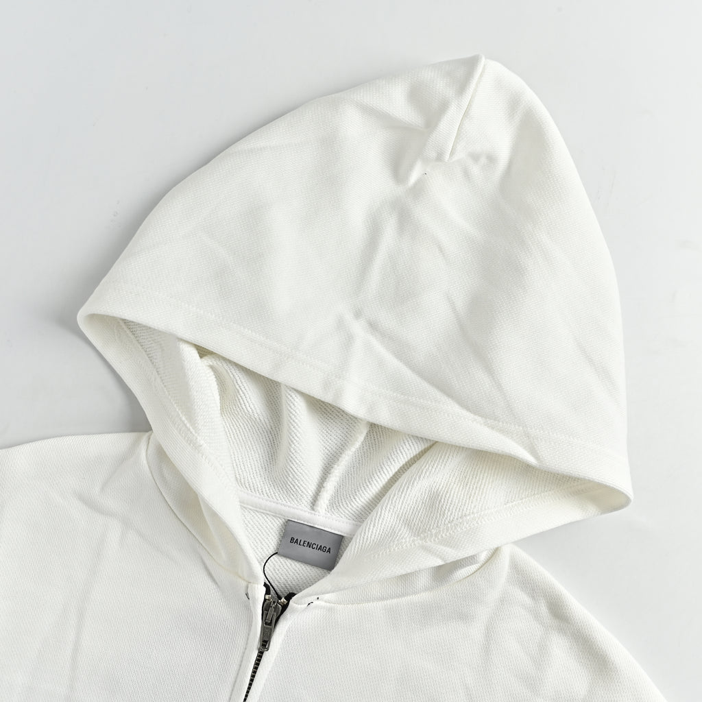 Balenciaga SS26 Holiday Zip Hoodie – Off-White – Women’s A0017WTUVT39000