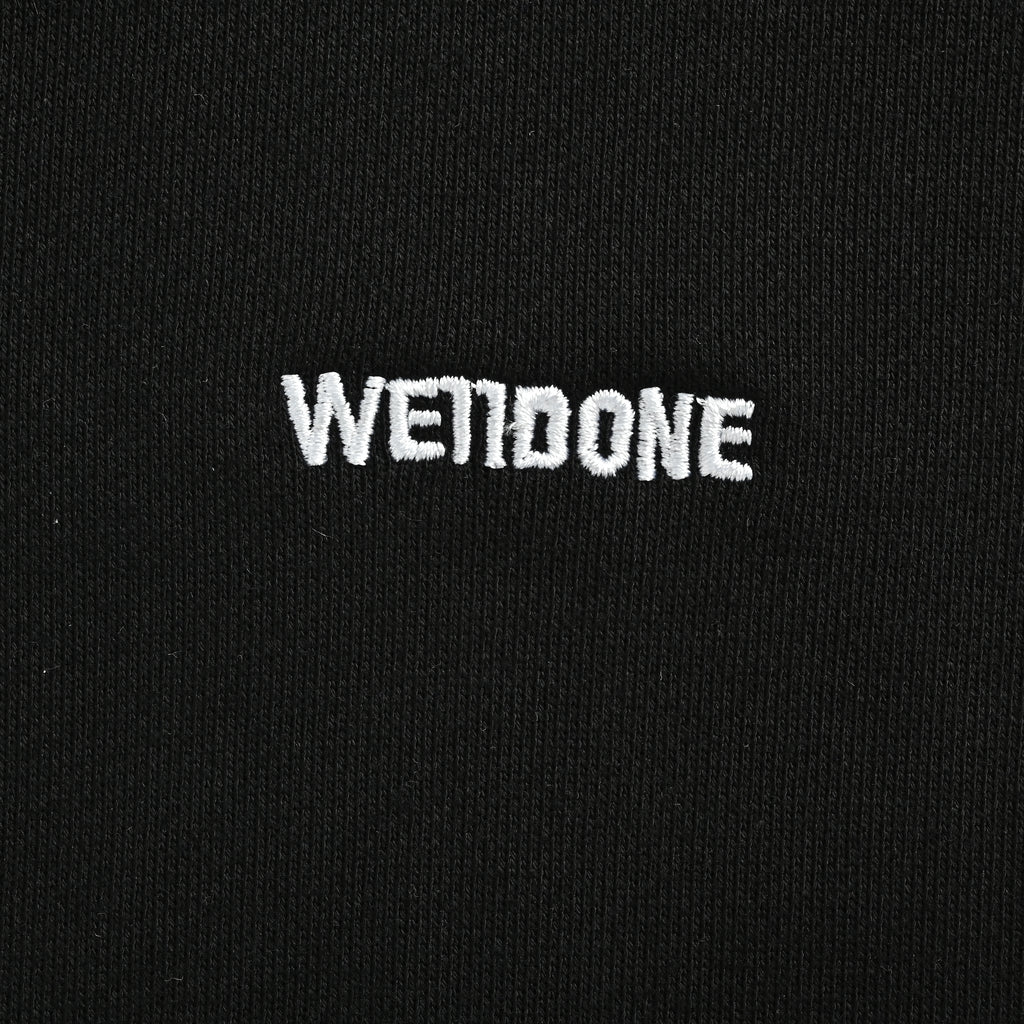 We11done SS26 Hand-Painted Graffiti Print Zip Hoodie – Black – UnisexWD-TJ0-24-777-U-BK