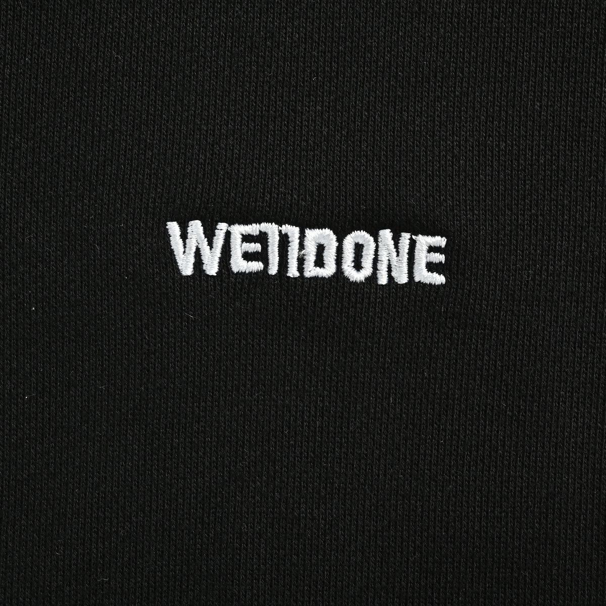 We11done SS26 Hand-Painted Graffiti Print Zip Hoodie – Black – UnisexWD-TJ0-24-777-U-BK