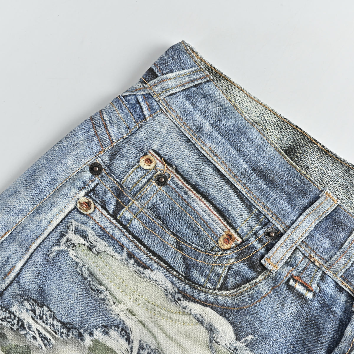 Acne Studios 3D Digital Floral Print Wide-Leg Denim Jeans – Unisex NP5800524