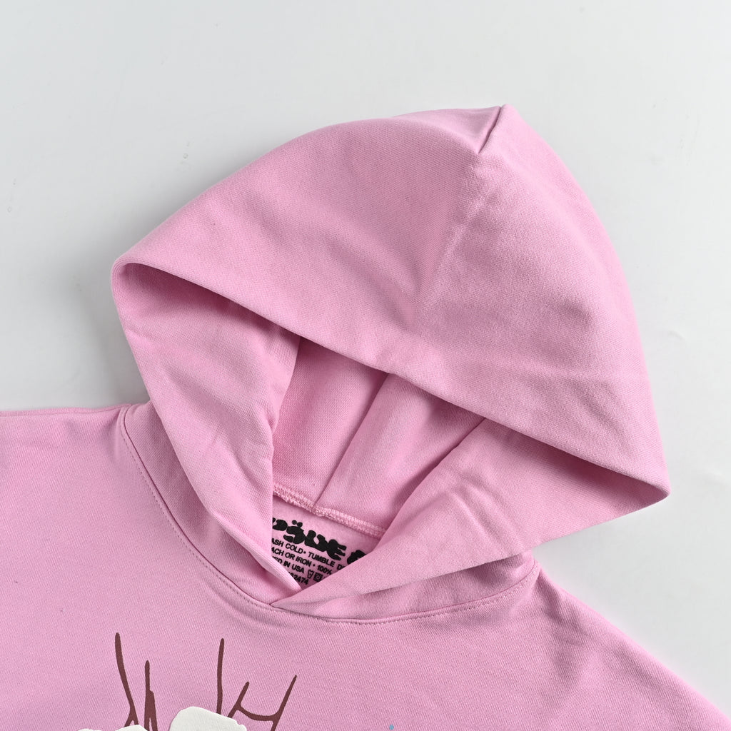 SP5DER Spider-Web Rhinestone Wordmark Hoodie – Pink – Unisex  SP5DER-OG-WEB-HOODIE-PINK