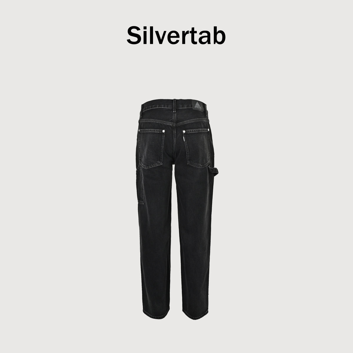 Levi’s Silver Tab Baggy Carpenter Denim Jeans – Black Snow Wash – Unisex YS6400328