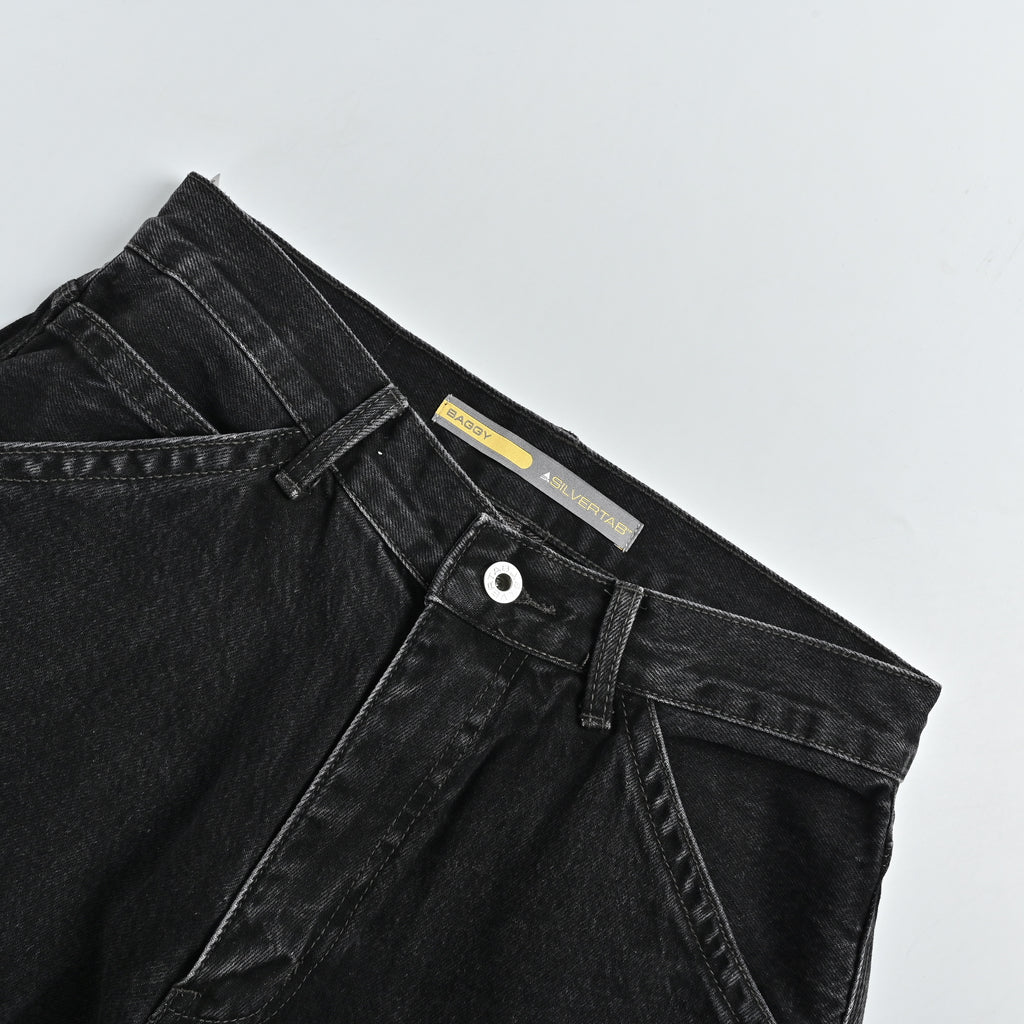 Levi’s Silver Tab Baggy Carpenter Denim Jeans – Black Snow Wash – Unisex YS6400328