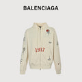 Balenciaga BLCG Tattoo-Print Enzyme-Washed Pullover Hoodie – Black – Men’s850338TUVJ39020