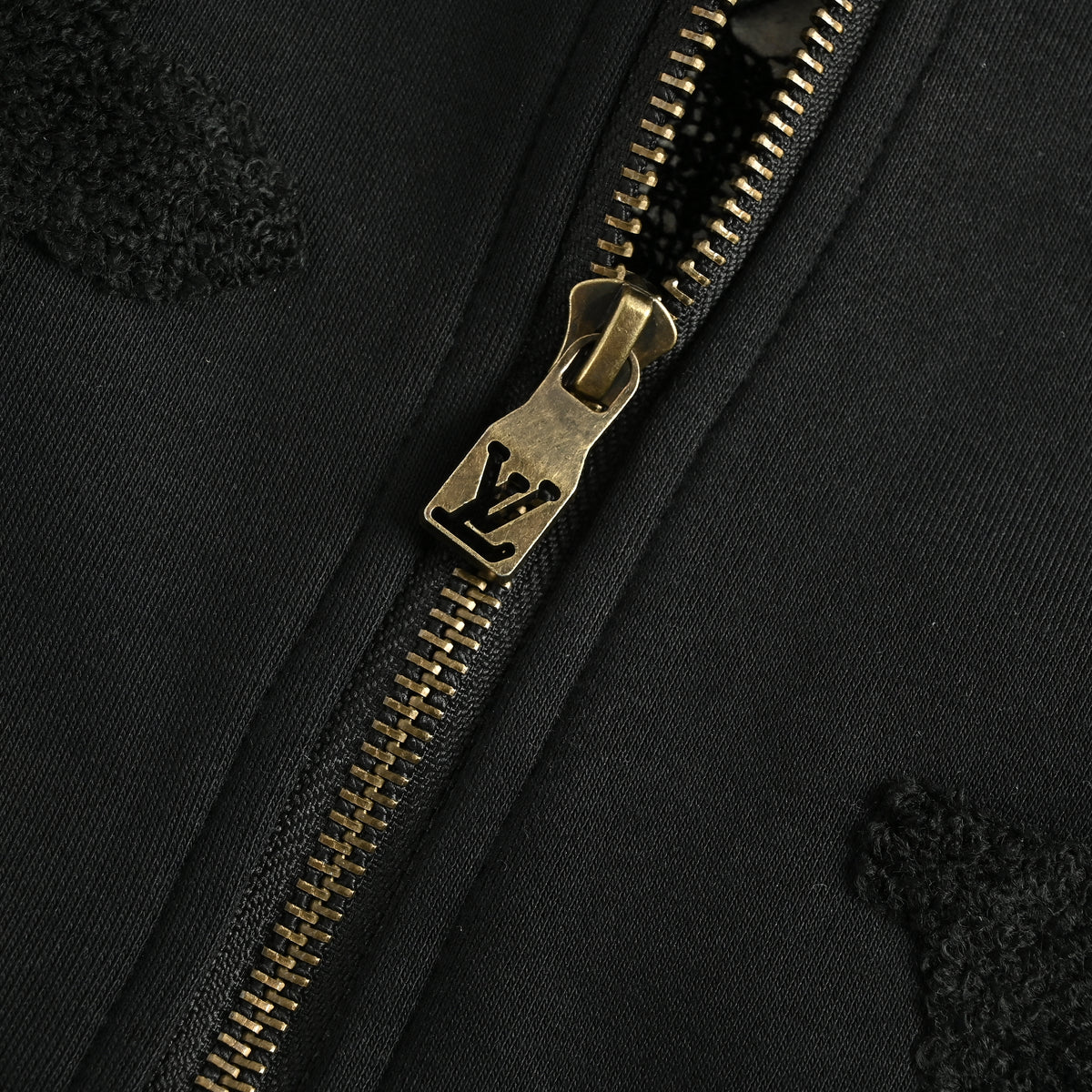 Louis Vuitton LV All-Over Monogram Towel Embroidery Zip-Through Hoodie Jacket – Black – Unisex SG6000904-BLK