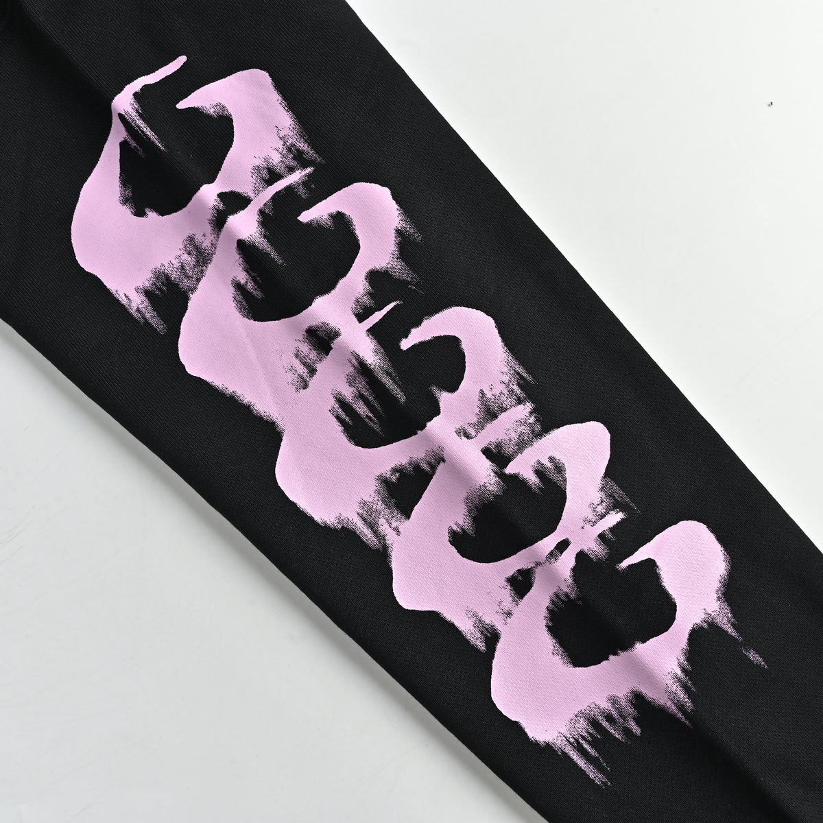 Balenciaga SS26 BLCG 3B Dissolve-Print Pullover Hoodie – Black/Pink – Men’s871956TUVJ91000