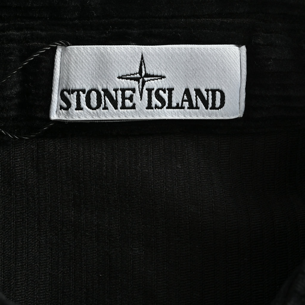 Stone Island Sleeve Badge Chest-Pocket Corduroy Shirt-Jacket – Black – UnisexL2S151200016S0212V0029