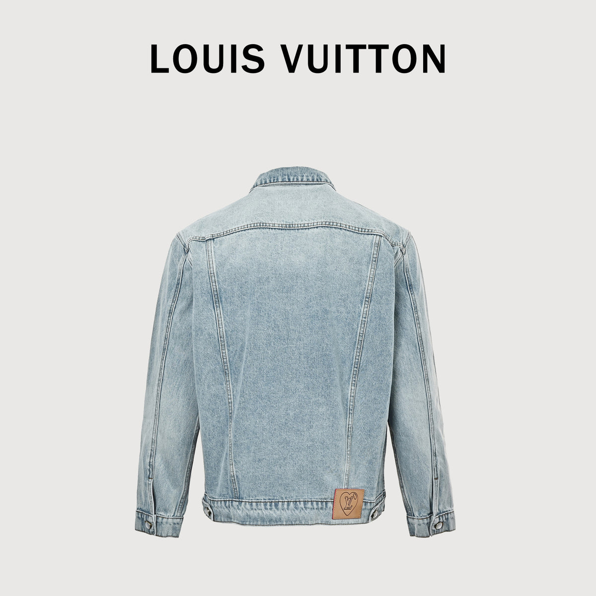 Louis Vuitton FW26 Qixi Limited CVD-Washed Denim Trucker Jacket – Light Blue1AKOST