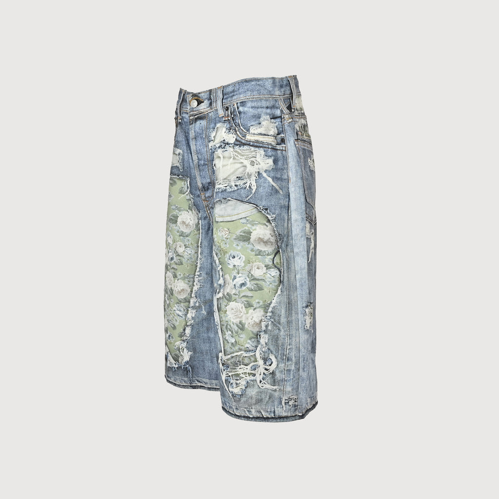 Acne Studios 3D Digital Floral Print Destroyed Denim Shorts – Unisex  NP4400524