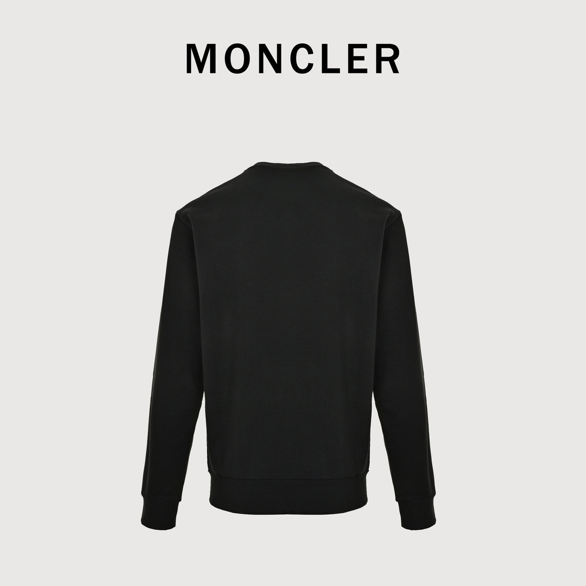 Moncler MC Embossed-Pocket Crewneck Sweatshirt – Black – Unisex L20918G0001189AZY999