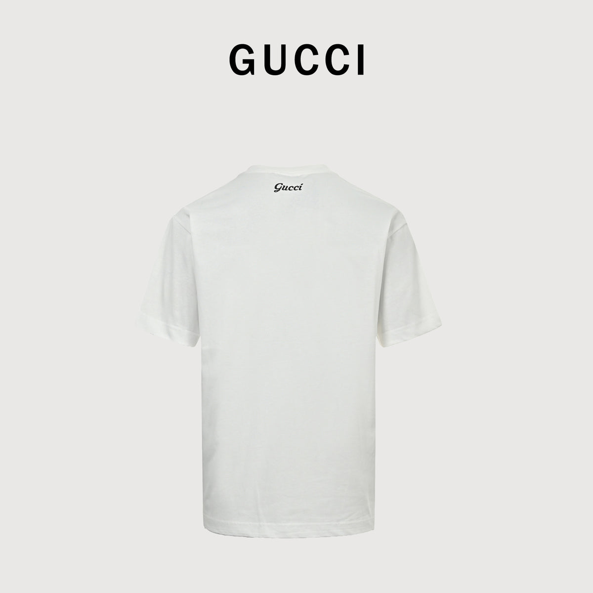 Gucci Classic Embroidered Logo Short Sleeve Tee – White TS2600421