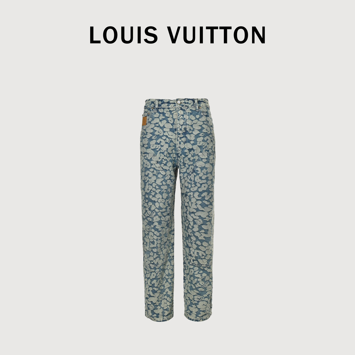 Louis Vuitton × Nigo 25SS Burnout Monogram Cargo Jeans – Unisex DK6401109