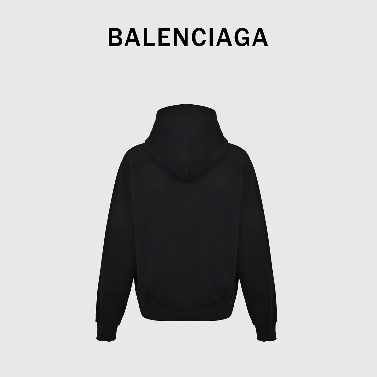 Balenciaga BLCG Loop Series Ring-Embroidery Pullover Hoodie – Black – Men’s NP5400911