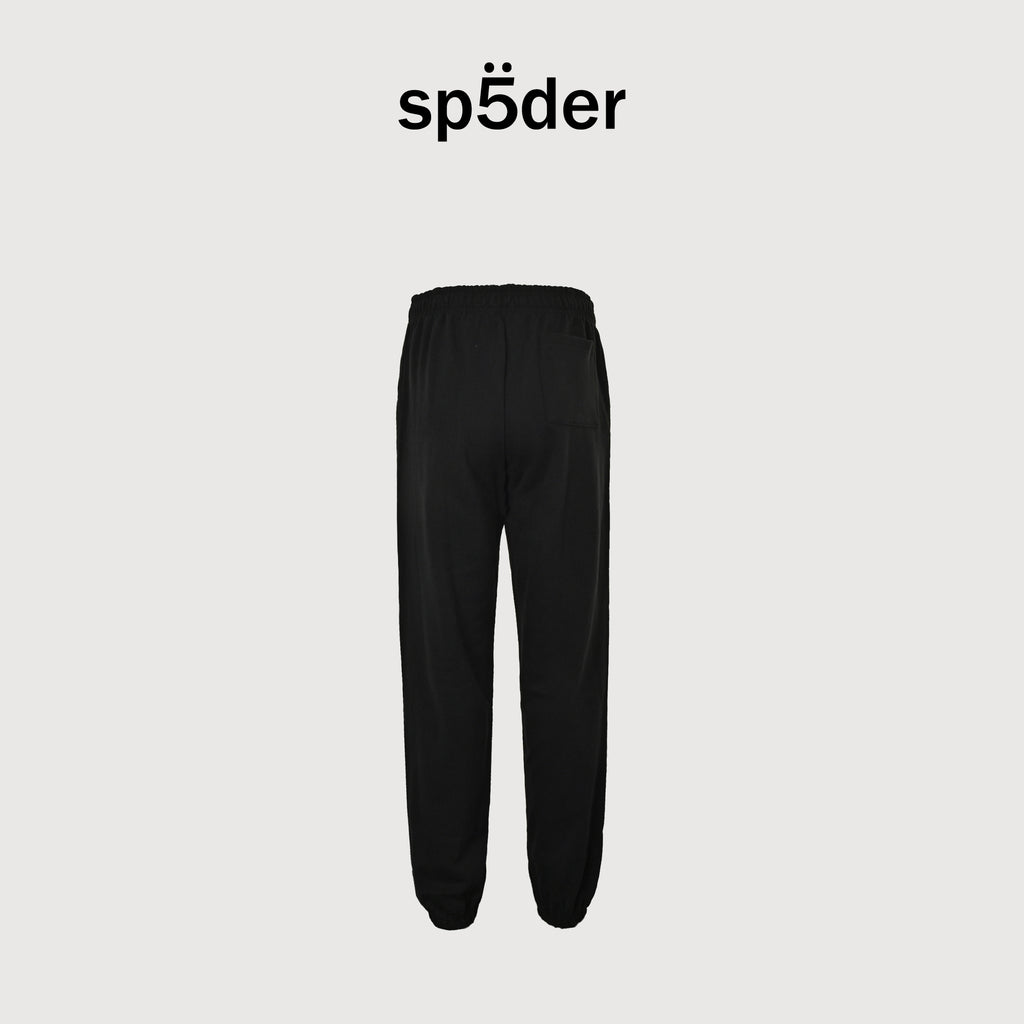 SP5DER Foam-Print Pink Letter Sweatpants – Black – Unisex HH4800905