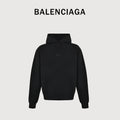 Balenciaga BLCG Loop Series Ring-Embroidery Pullover Hoodie – Black – Men’s NP5400911