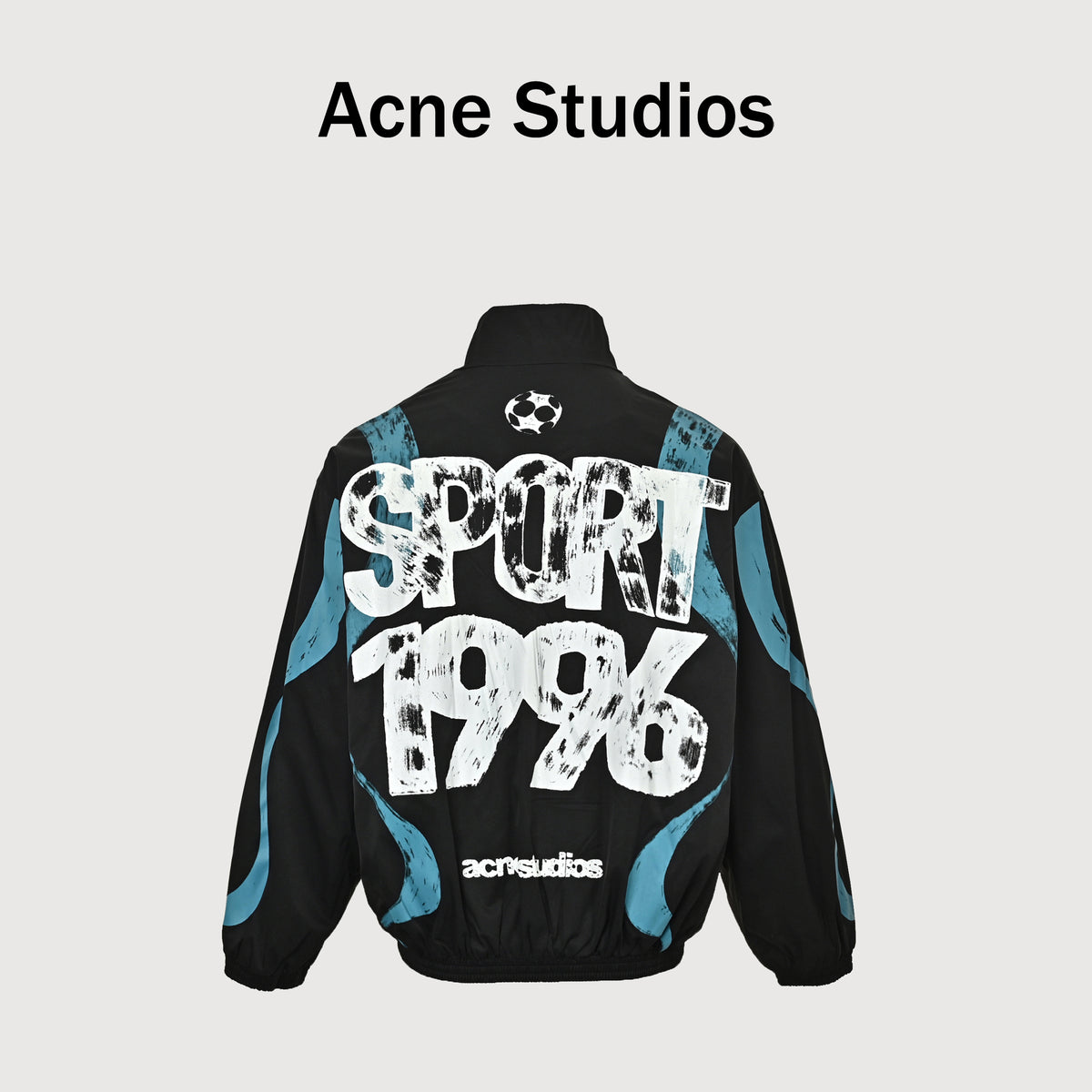 Acne Studios World Cup Butterfly Graffiti Stand-Collar Jacket – Black – Unisex NP5600911