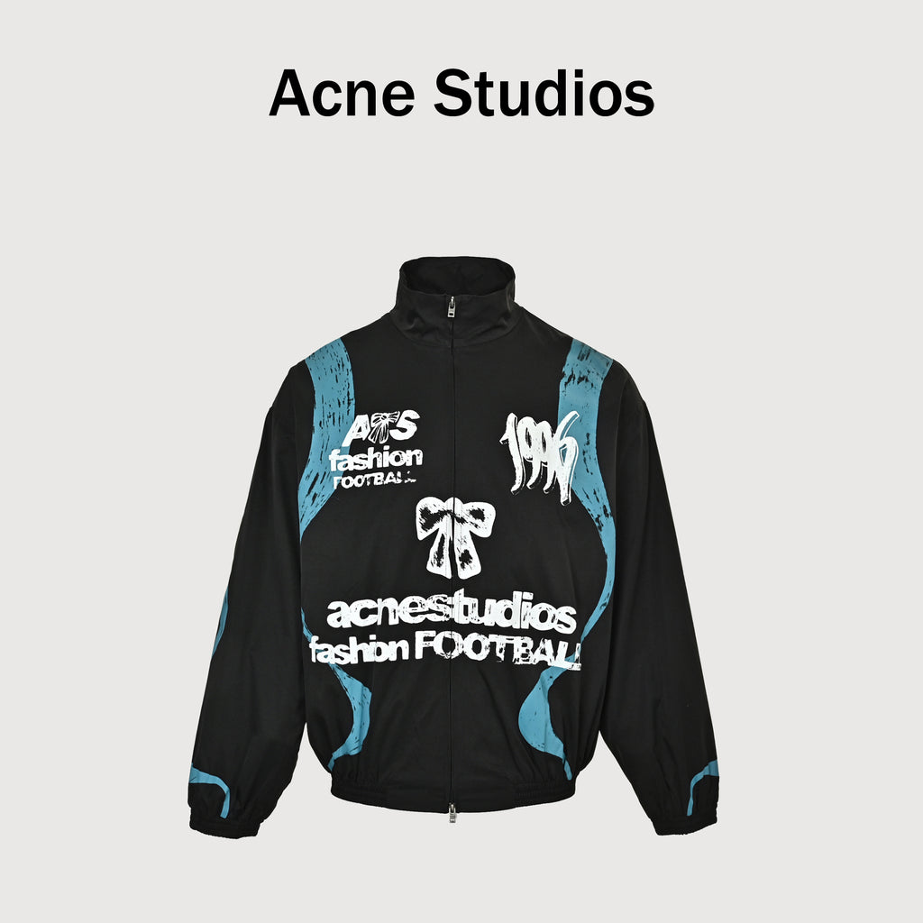 Acne Studios World Cup Butterfly Graffiti Stand-Collar Jacket – Black – Unisex NP5600911